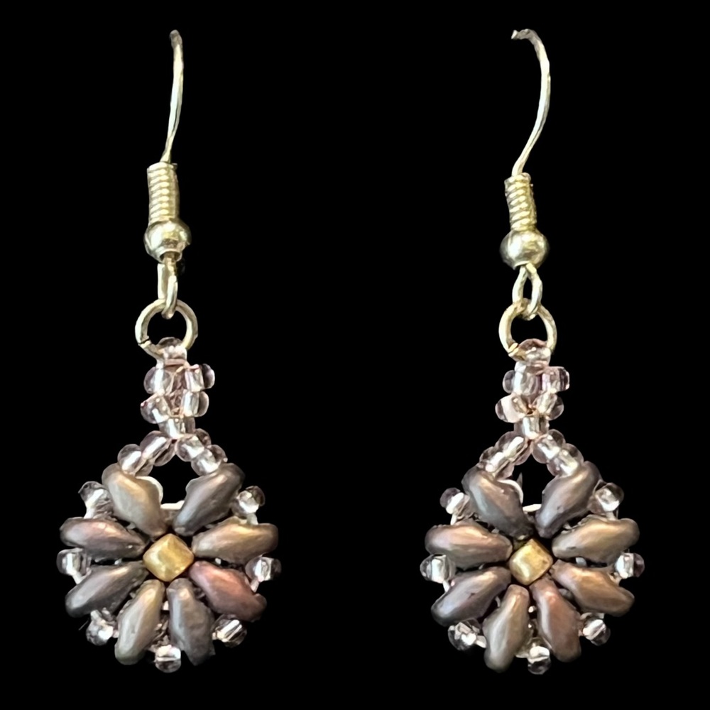 Flower Handcrafted Beaded Earrings
